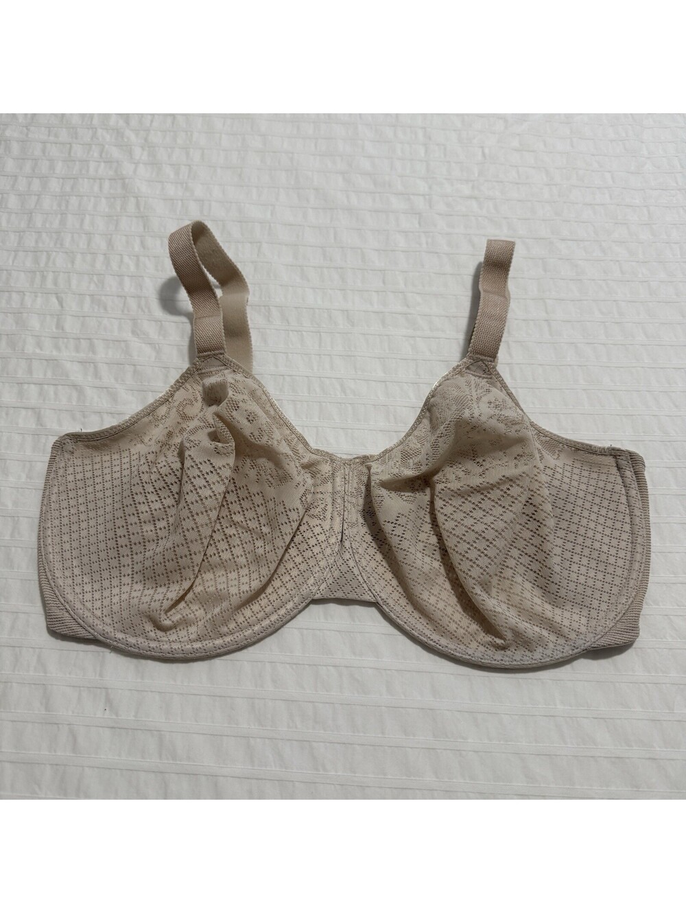Wacoal 36H Bra Underwire Visual Effects Minimizer 857210 Full Coverage Nude